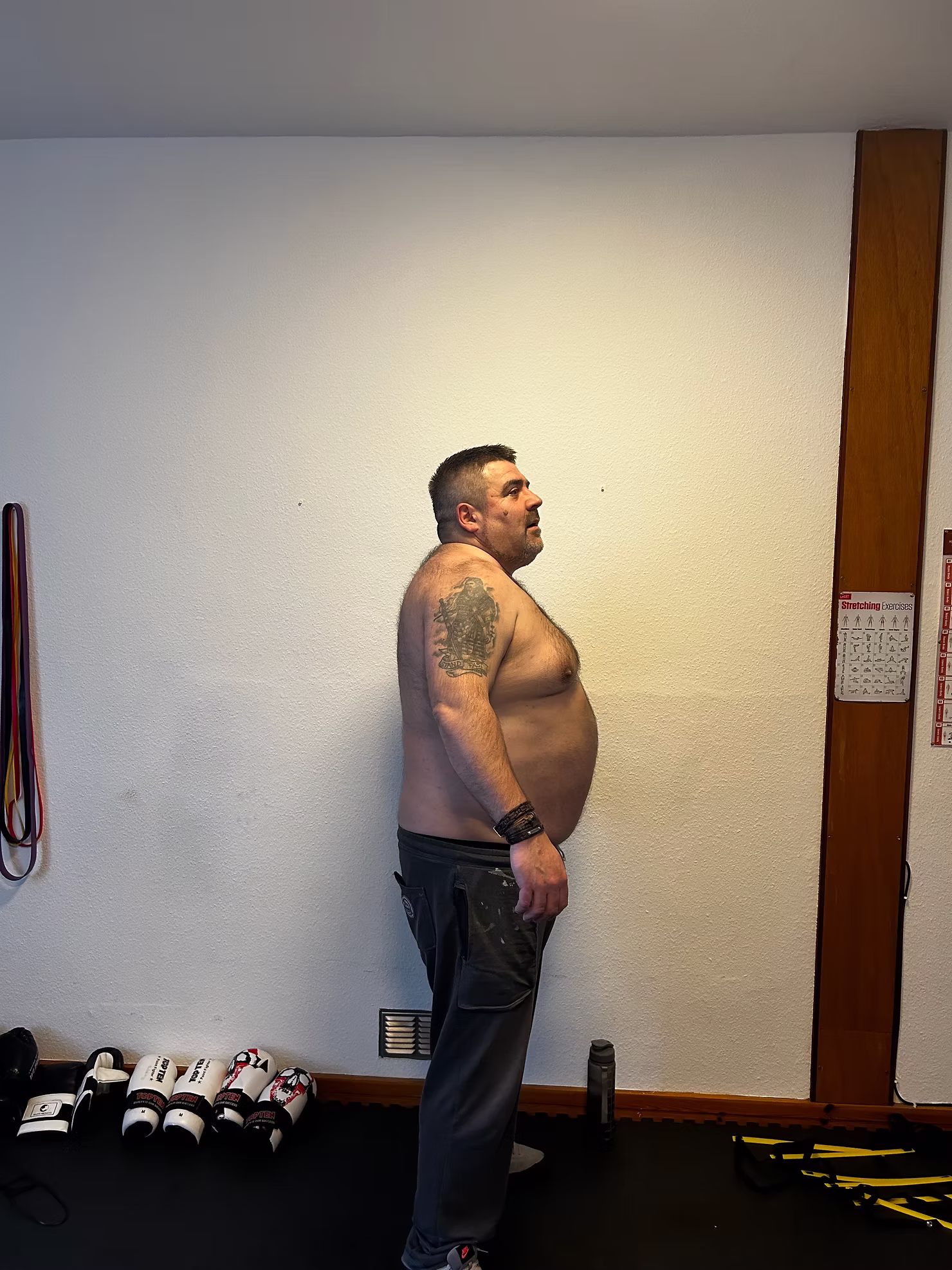 Scott at the start of his weight loss journey