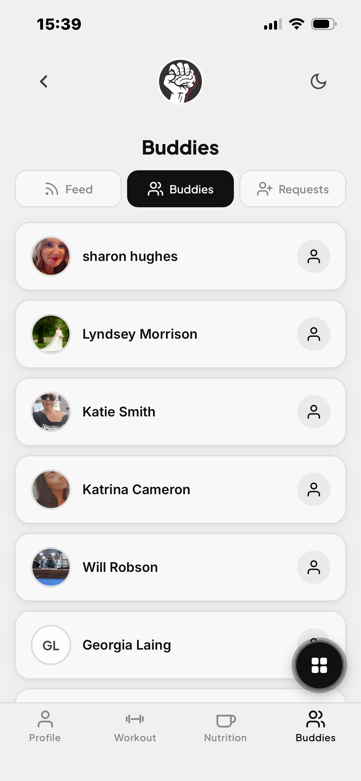 Core Buddy leaderboard and social community features