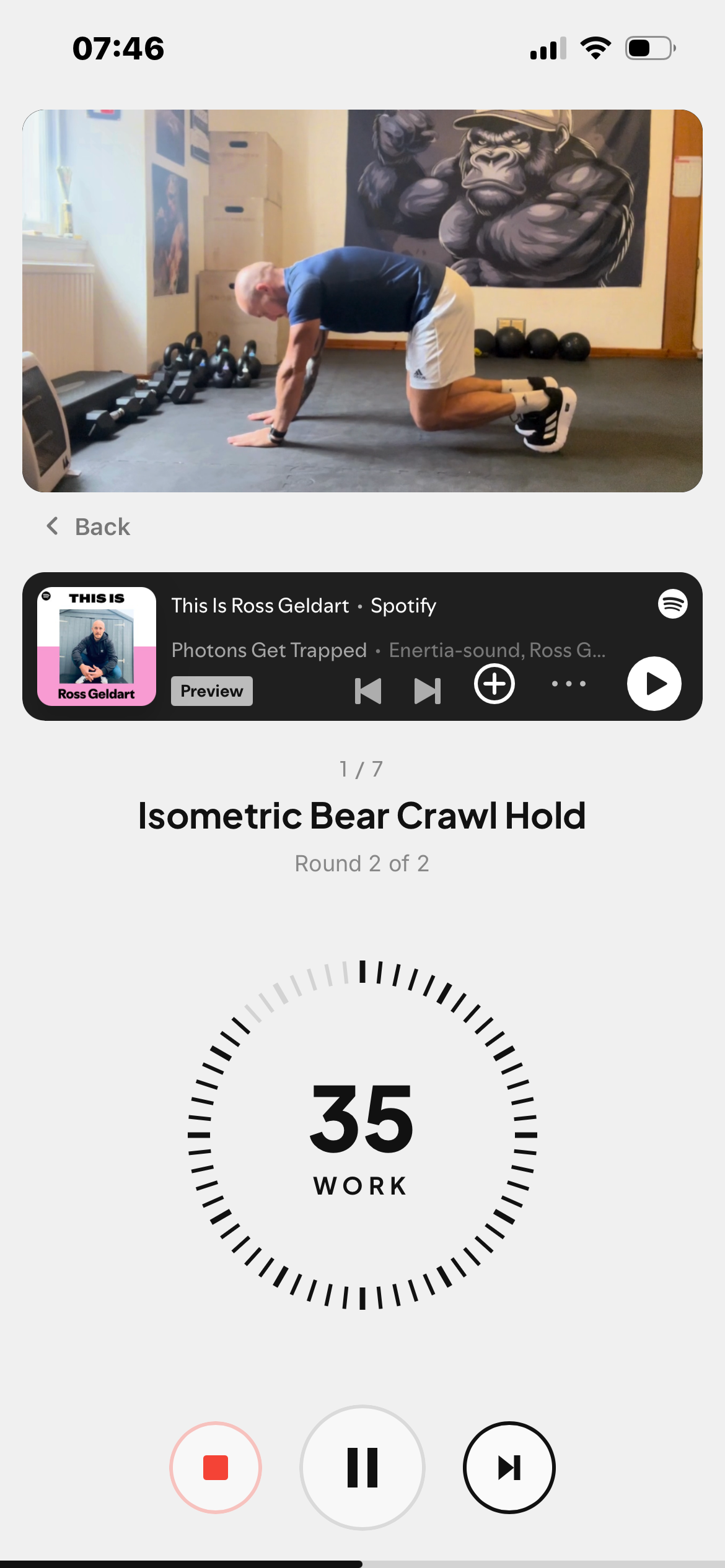 Core Buddy workout in action