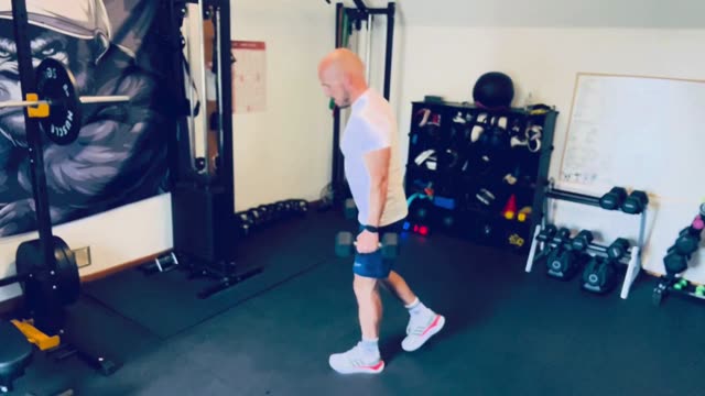 Dumbbell B-stance RDL