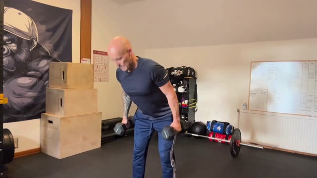 Dumbbell bent-over row
