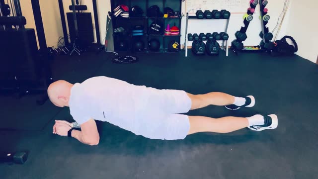 Plank hip dips