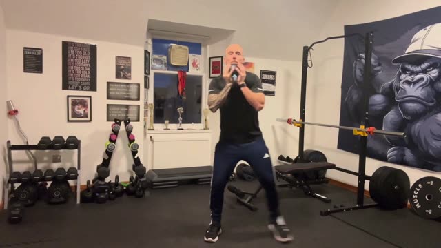 Kettlebell lateral lunge