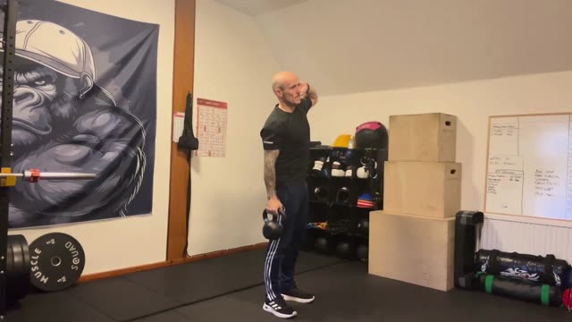 Kettlebell side bends