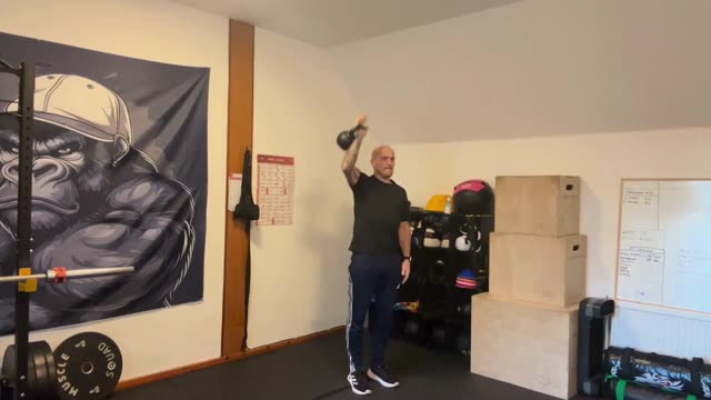 Kettlebell waiter's walk
