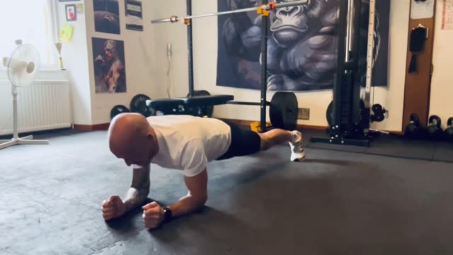 Plank to push-up