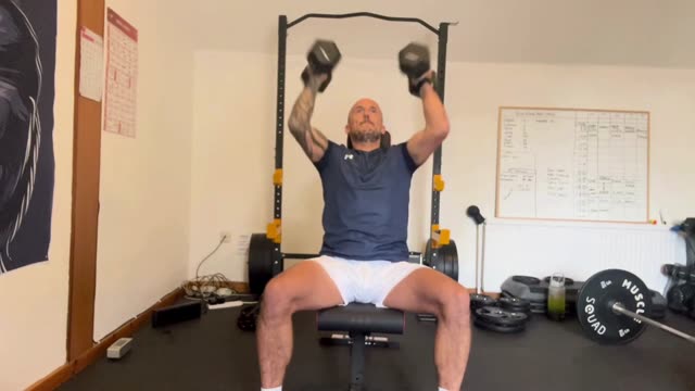 Seated Arnold press