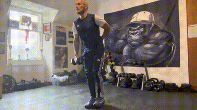 Single-leg dumbbell RDL
