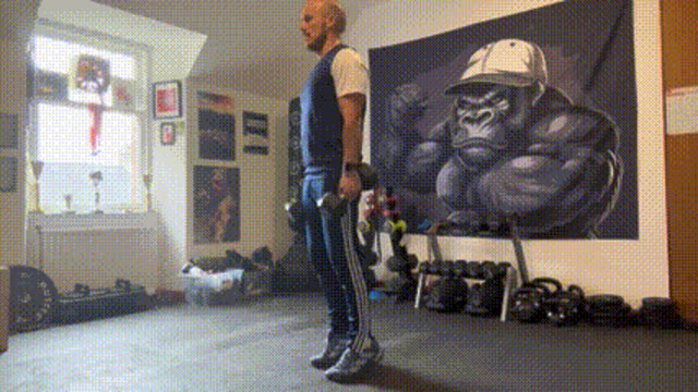 Weighted calf raises
